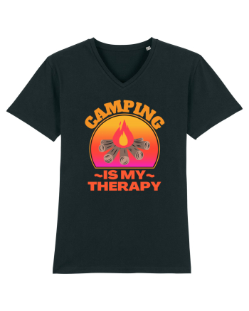 Camping Is My Therapy Black