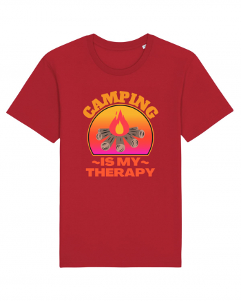 Camping Is My Therapy Red