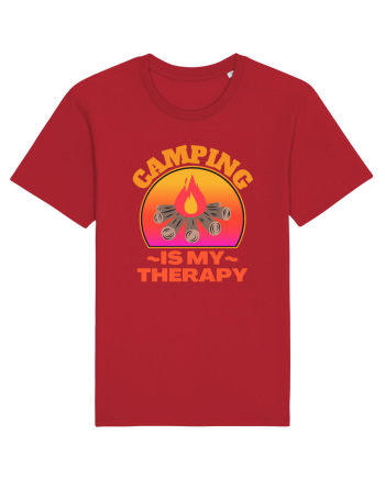 Camping Is My Therapy Red
