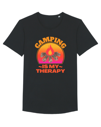Camping Is My Therapy Black