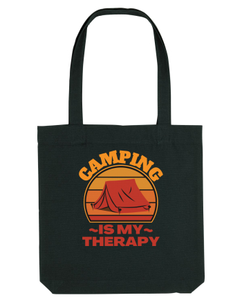Camping Is My Therapy Black