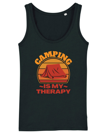 Camping Is My Therapy Black