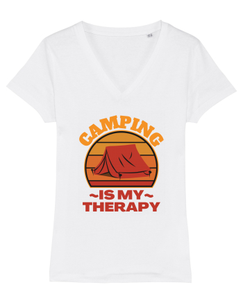 Camping Is My Therapy White