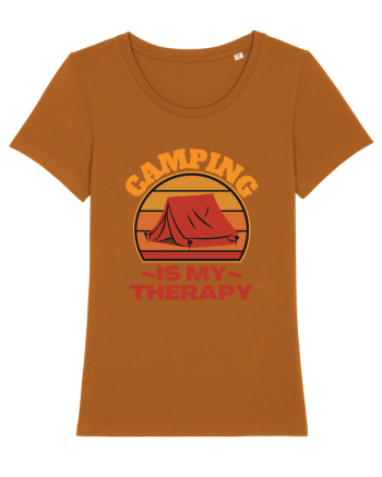 Camping Is My Therapy Roasted Orange