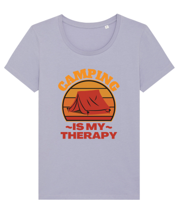 Camping Is My Therapy Lavender