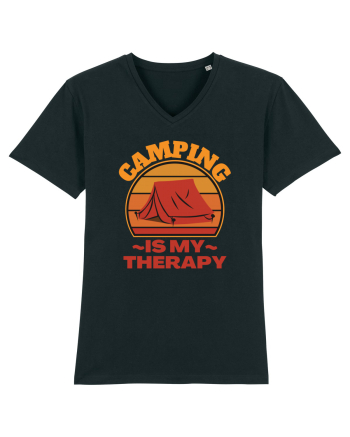 Camping Is My Therapy Black