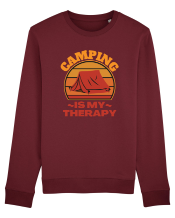 Camping Is My Therapy Burgundy