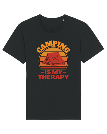 Camping Is My Therapy Black
