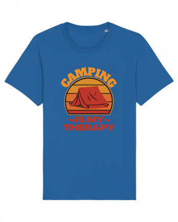 Camping Is My Therapy Royal Blue