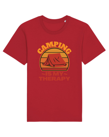 Camping Is My Therapy Red