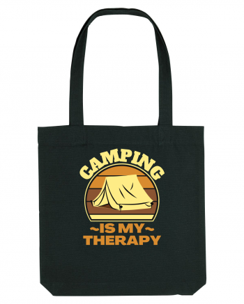 Camping Is My Therapy Black