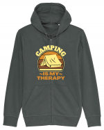 Camping Is My Therapy Hanorac cu fermoar Unisex Connector