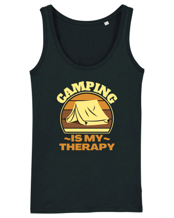 Camping Is My Therapy Black