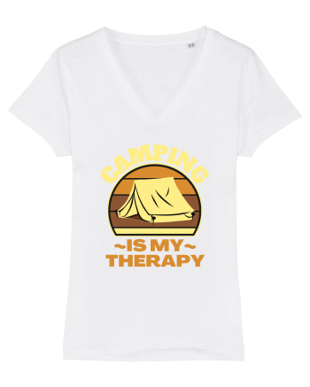 Camping Is My Therapy White