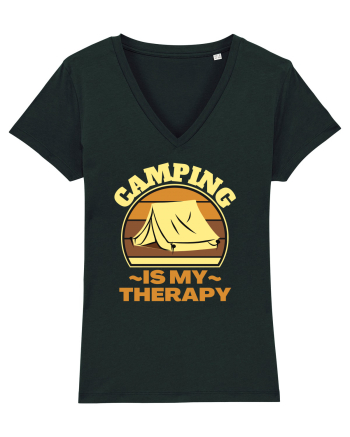 Camping Is My Therapy Black