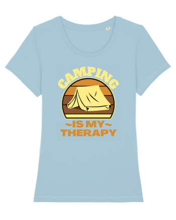 Camping Is My Therapy Sky Blue