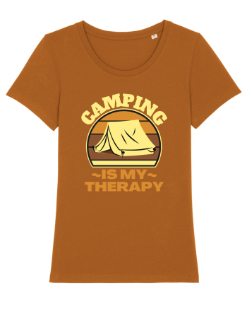 Camping Is My Therapy Roasted Orange