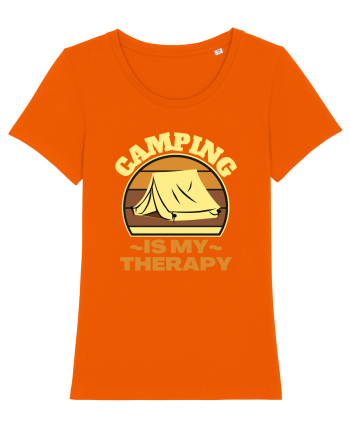 Camping Is My Therapy Bright Orange