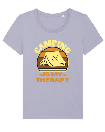 Camping Is My Therapy Lavender