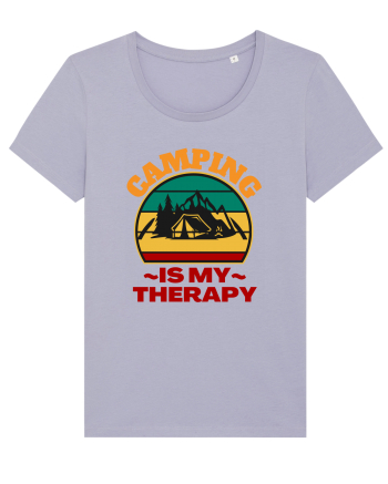 Camping Is My Therapy Lavender
