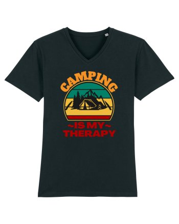 Camping Is My Therapy Black