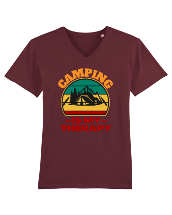 Camping Is My Therapy Burgundy