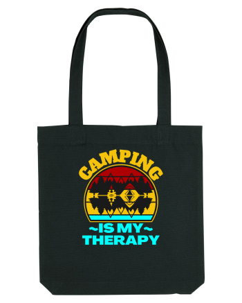 Camping Is My Therapy Black