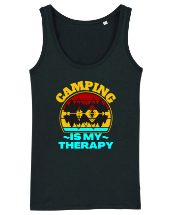Camping Is My Therapy Black