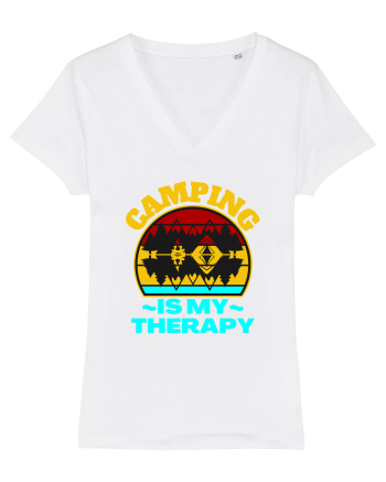 Camping Is My Therapy White