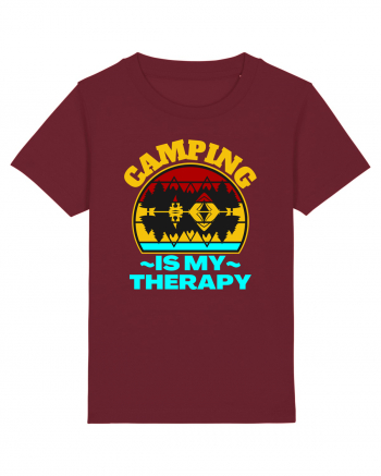 Camping Is My Therapy Burgundy
