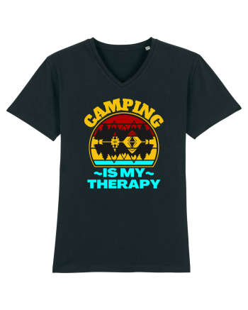 Camping Is My Therapy Black