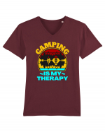 Camping Is My Therapy Tricou mânecă scurtă guler V Bărbat Presenter