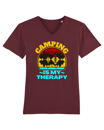 Camping Is My Therapy Burgundy