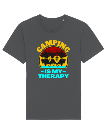 Camping Is My Therapy Anthracite