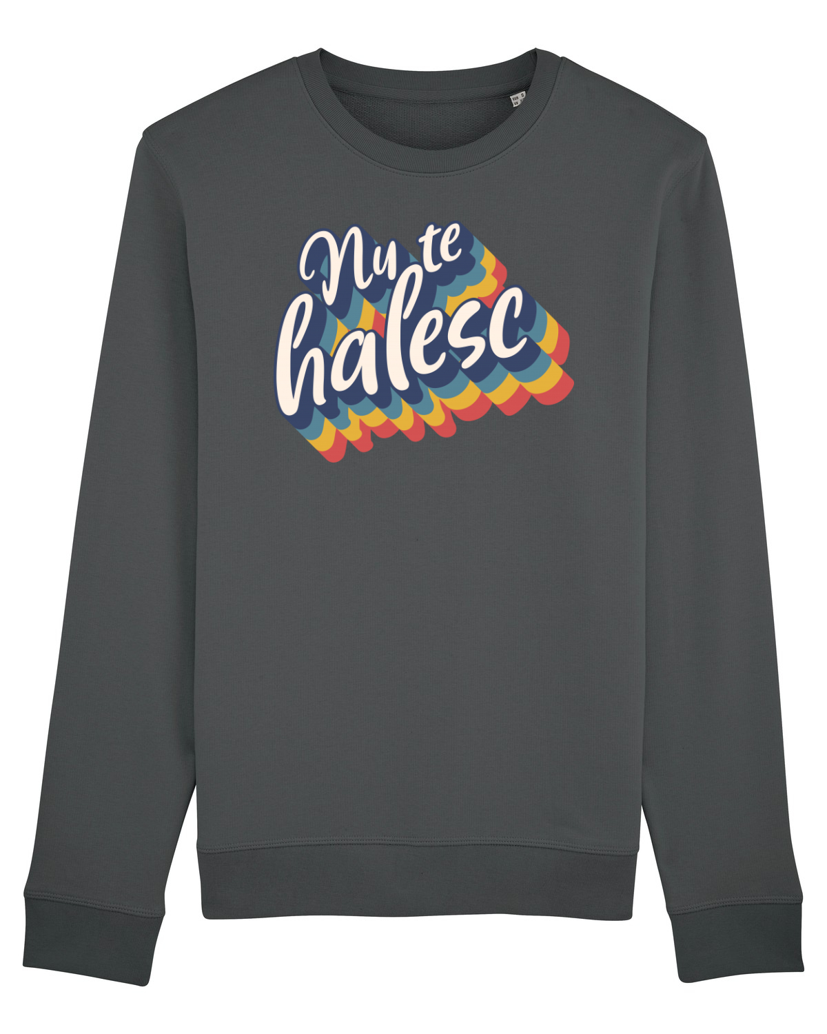 Bluză mânecă lungă Unisex Rise Anthracite