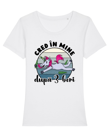 Cred în mine după 3 beri v2 - grunge White