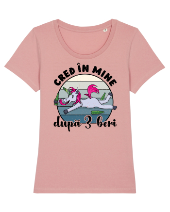 Cred în mine după 3 beri v2 - grunge Canyon Pink