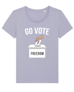 Go Vote Freedom Tricou mânecă scurtă guler larg fitted Damă Expresser