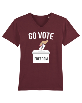 Go Vote Freedom Burgundy