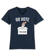Go Vote Freedom Tricou mânecă scurtă guler V Bărbat Presenter