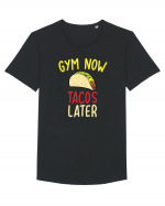 Gym now, Tacos Later Tricou mânecă scurtă guler larg Bărbat Skater