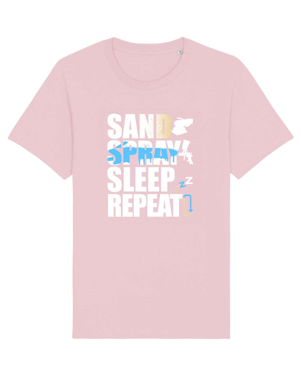 Tricou mânecă scurtă Unisex Rocker Cotton Pink