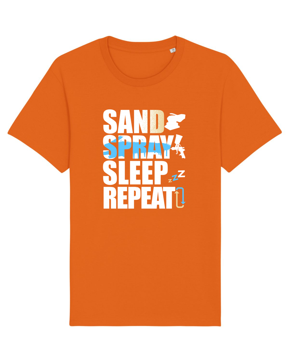 Tricou mânecă scurtă Unisex Rocker Bright Orange