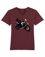 Adventure motorcycles are fun GS Tricou mânecă scurtă guler V Bărbat Presenter