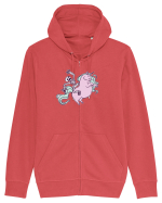 Călărind unicornii Hanorac cu fermoar Unisex Connector