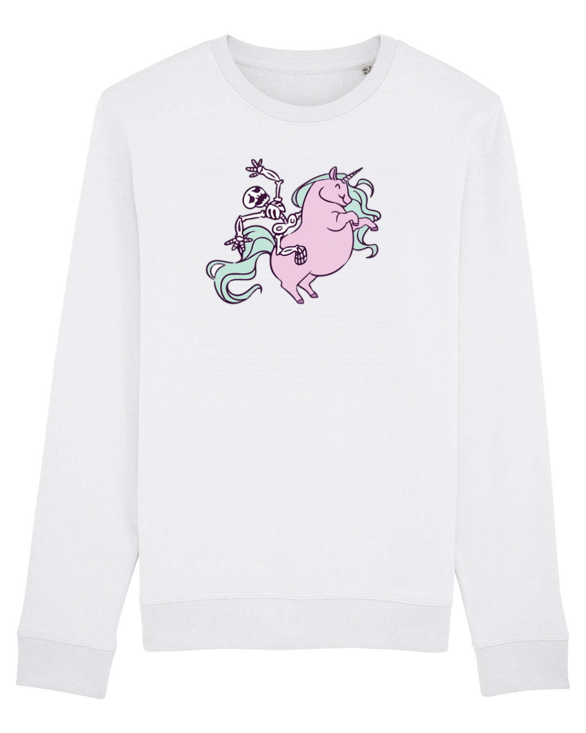 Bluză mânecă lungă Unisex Rise White