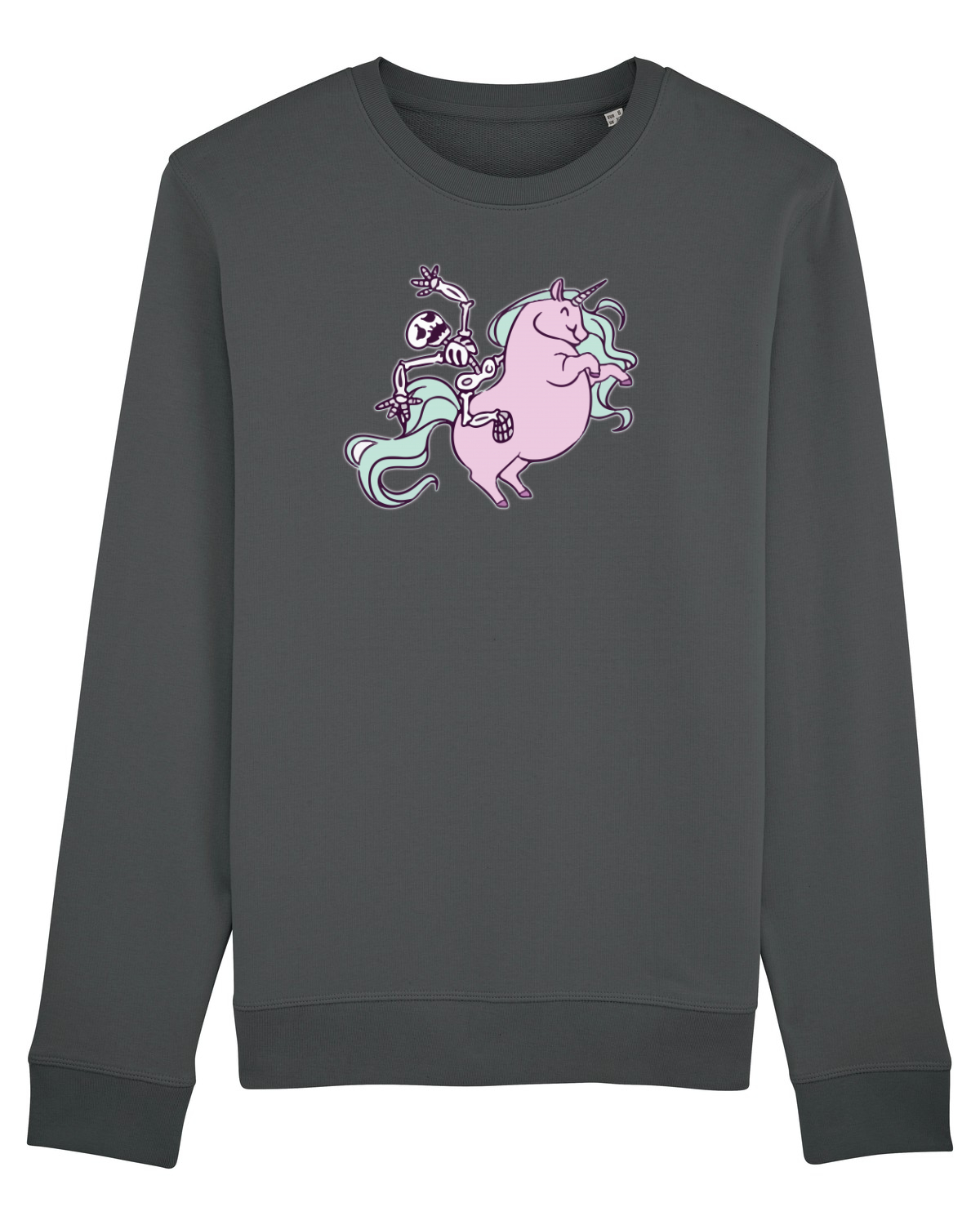 Bluză mânecă lungă Unisex Rise Anthracite