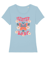 Hippie babe Tricou mânecă scurtă guler larg fitted Damă Expresser