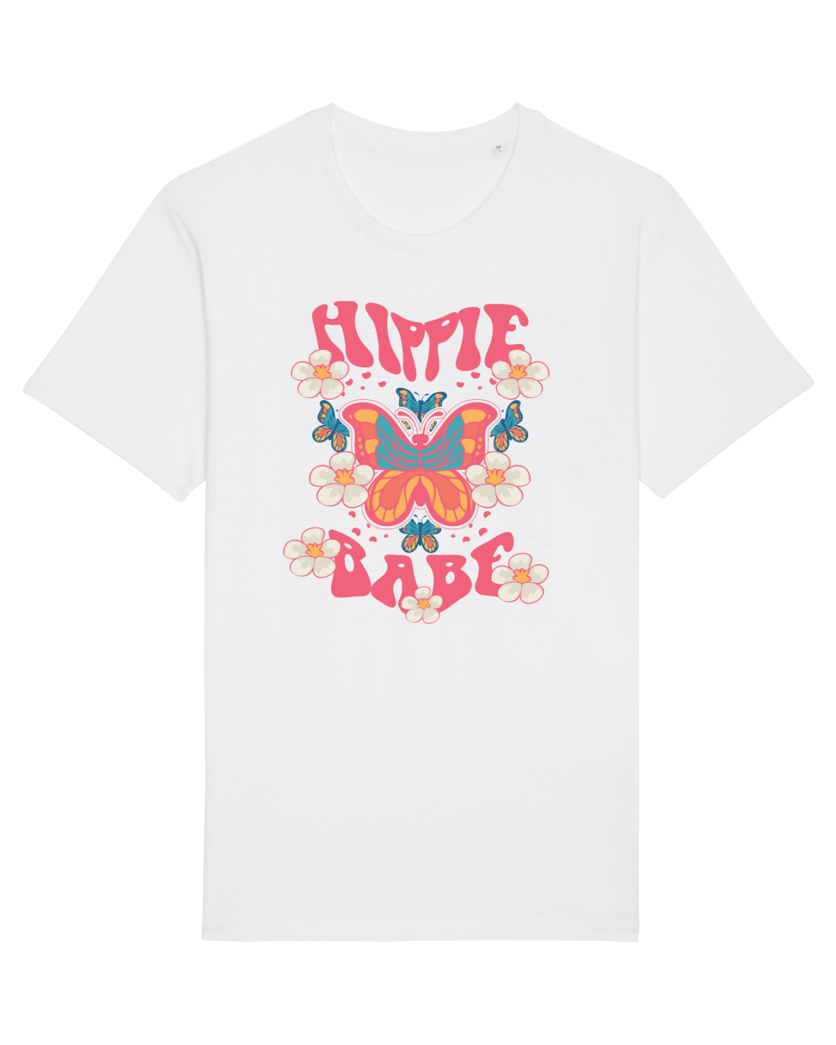 Tricou mânecă scurtă Unisex Rocker White