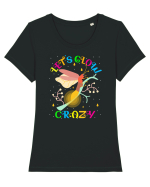 Licuriciu Tricou mânecă scurtă guler larg fitted Damă Expresser
